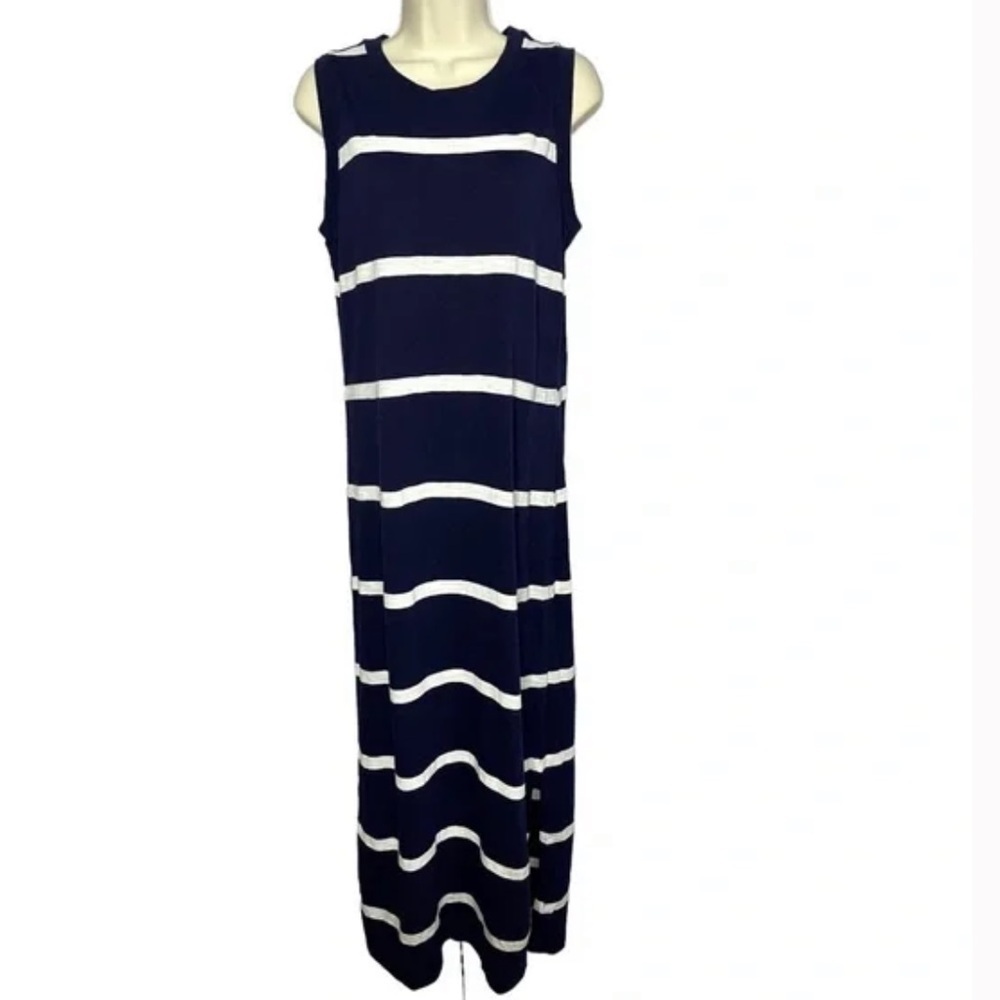 NWT Gap Navy and white striped maxi‎ dress